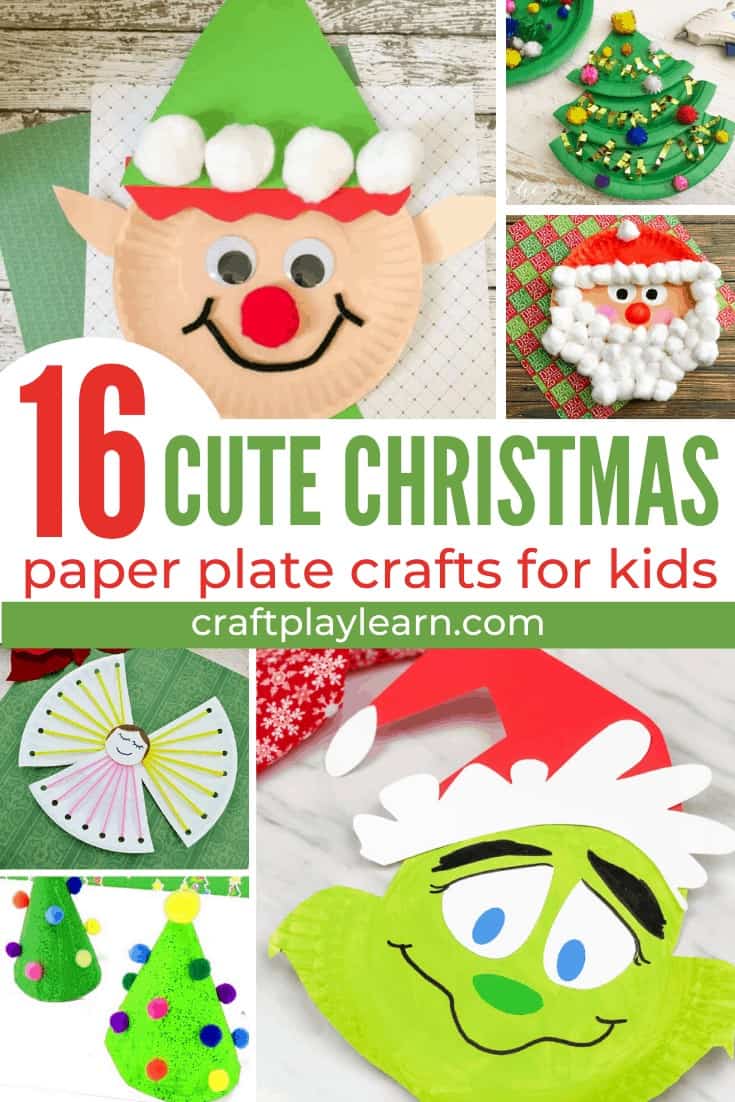 Pelmel Generoso Sábana Easy Christmas Paper Plate Crafts - Craft Play Learn