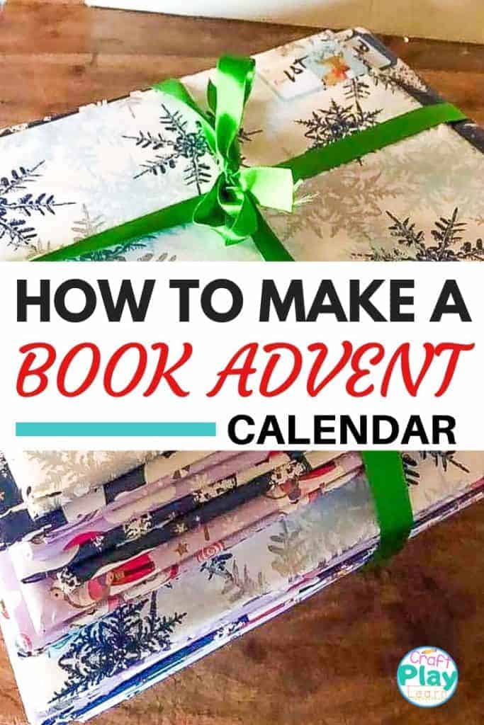 how to make a Christmas book advent calendar for kids