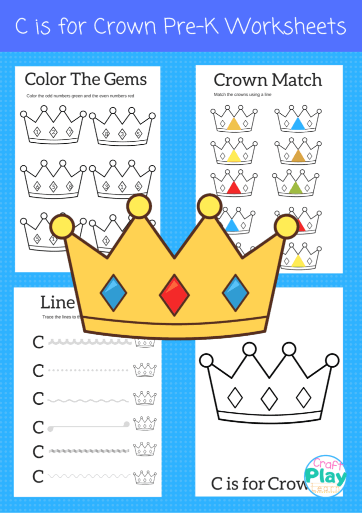 letter C worksheets for kids
