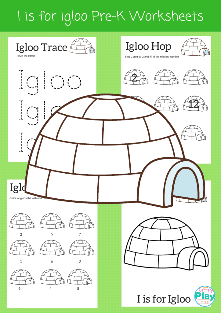 letter I worksheets for preschool
