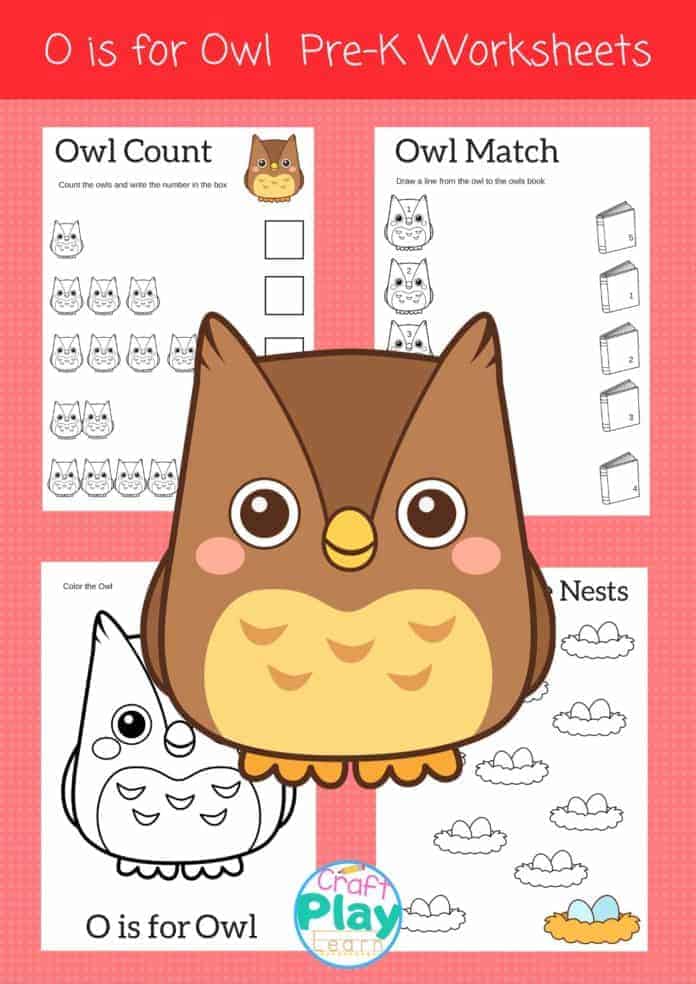 Letter O Worksheets For Preschool Kids Craft Play Learn