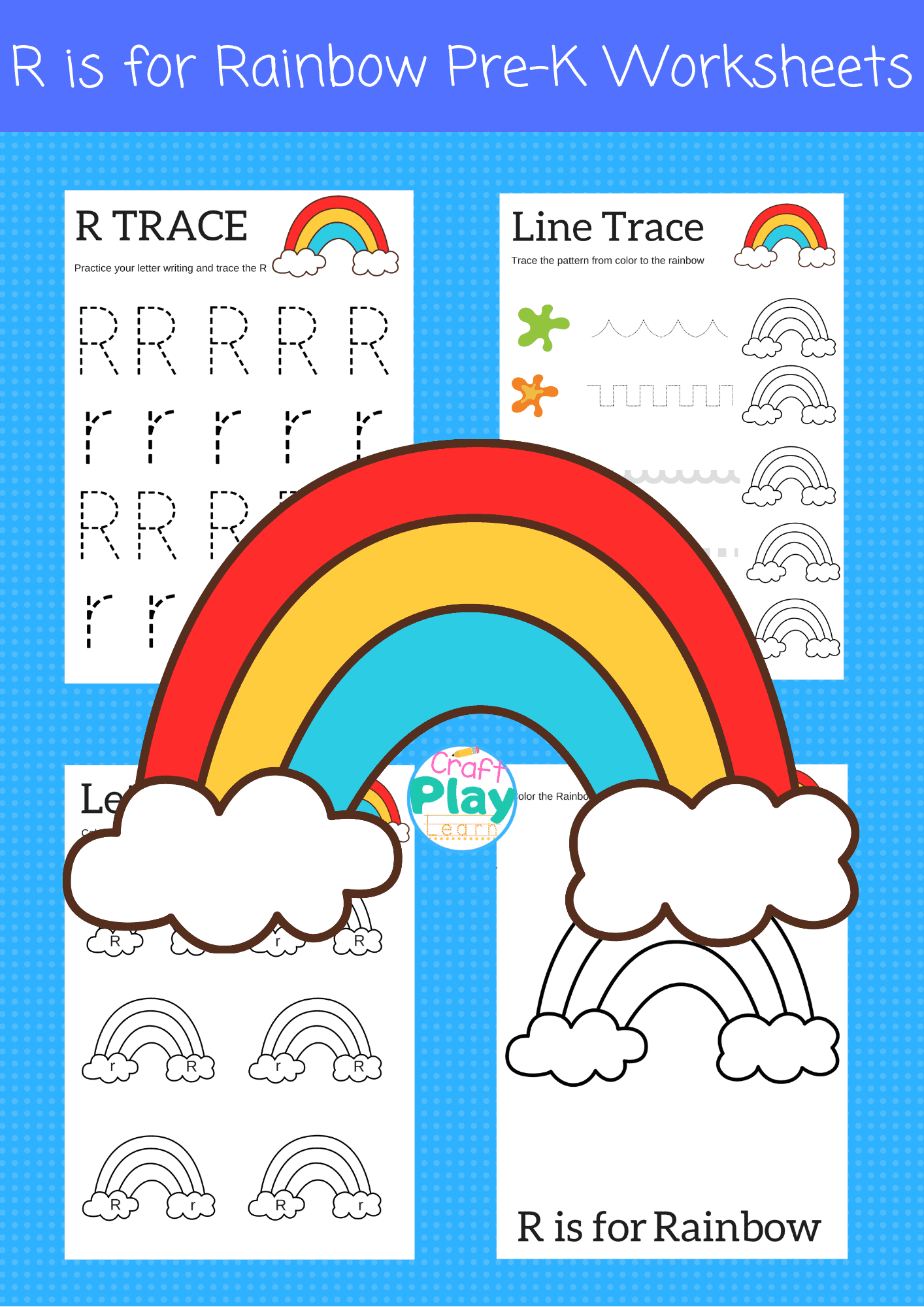 Letter R Worksheets For Preschool Kids  Craft Play Learn
