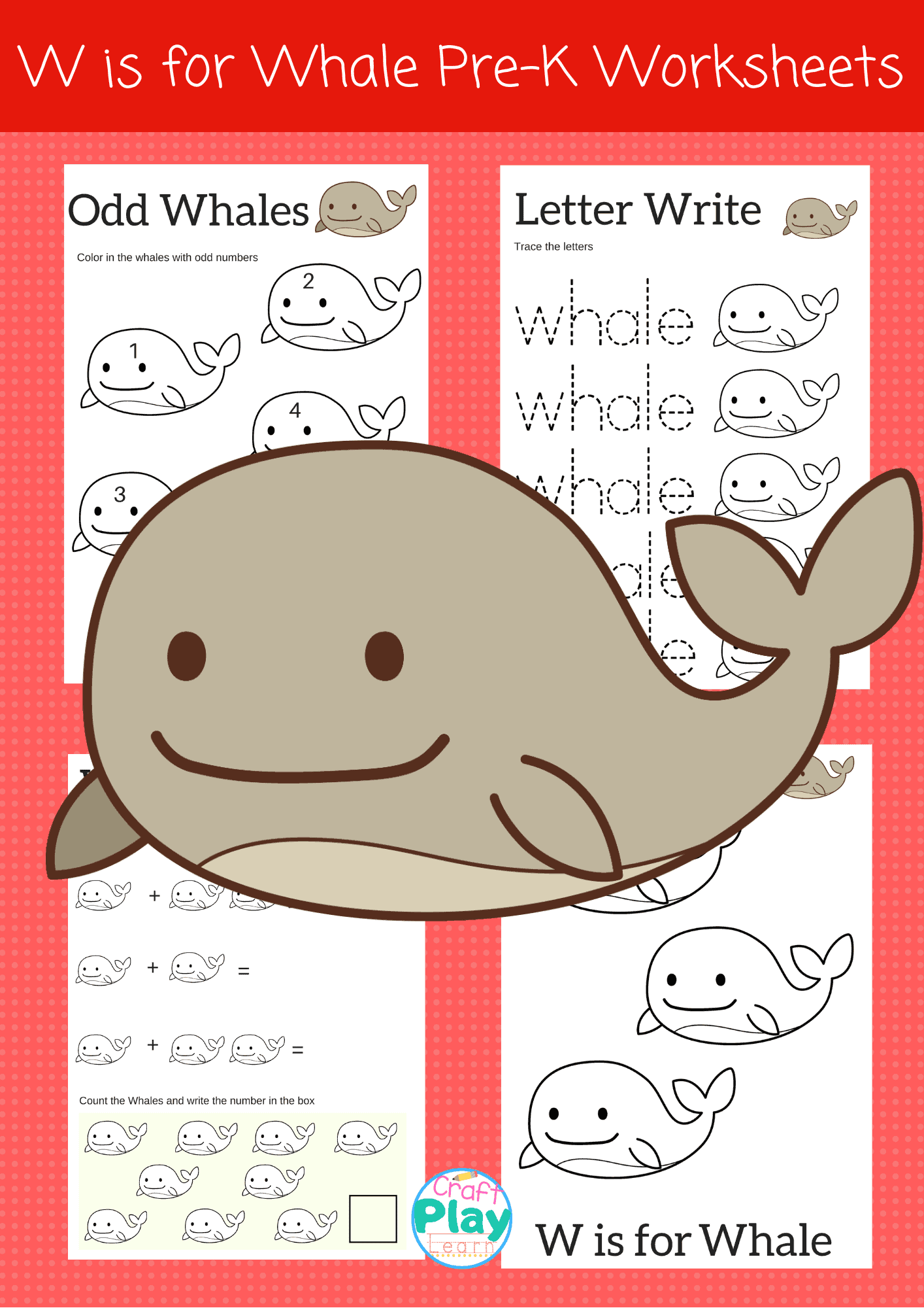 letter w worksheets for preschool kids craft play learn