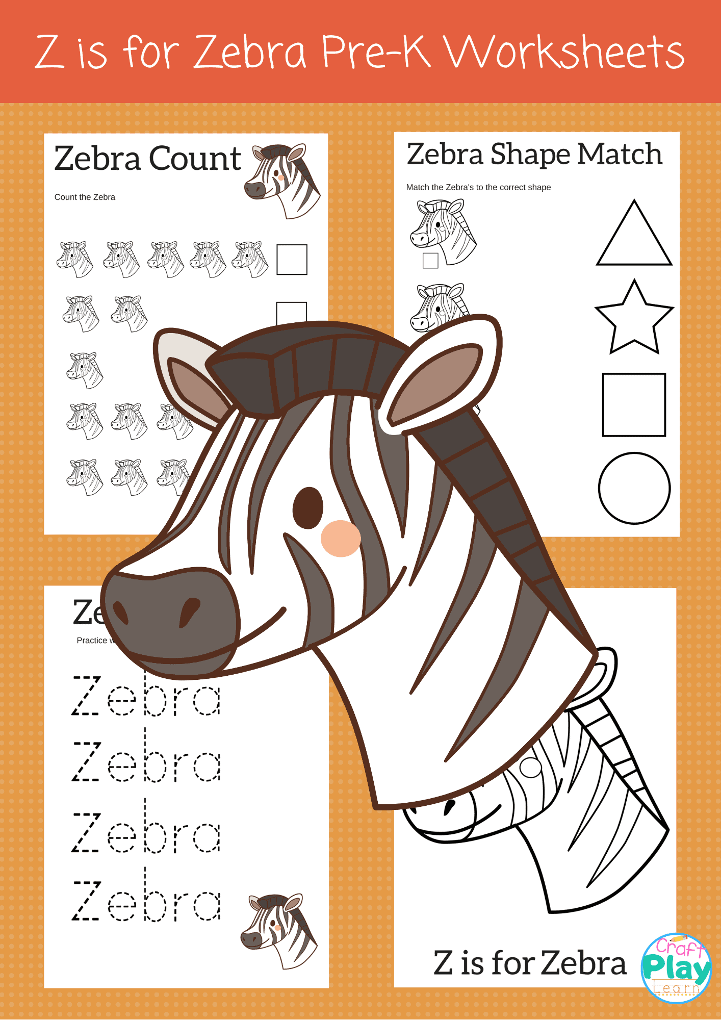 Letter Z Worksheets For Preschool Kids  Craft Play Learn