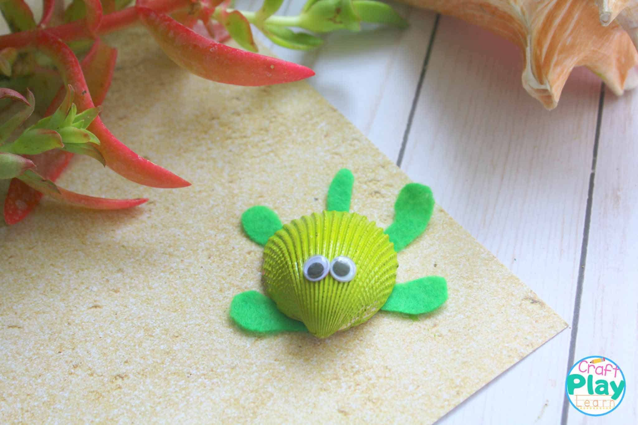 turtle craft for kids made from a seashell turtle craft for kids made from a seashell