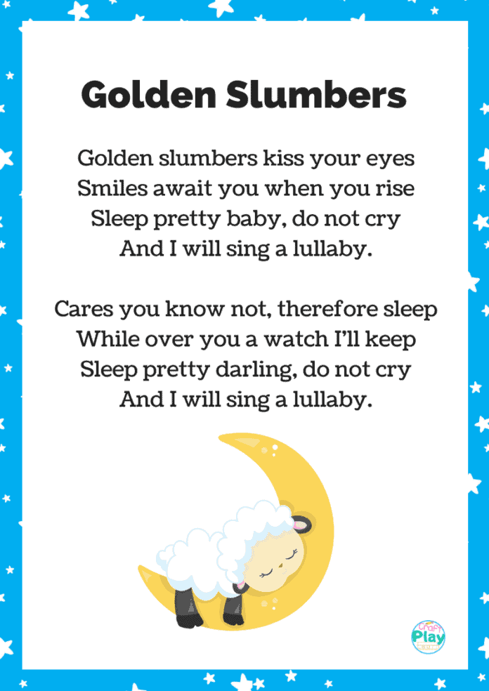 Golden Slumbers Nursery Rhyme For Kids - Craft Play Learn