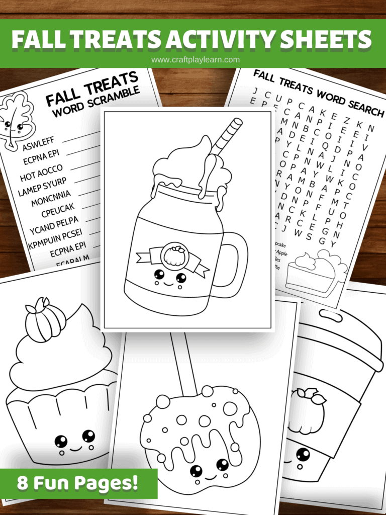 Fall Treats Activity Sheets