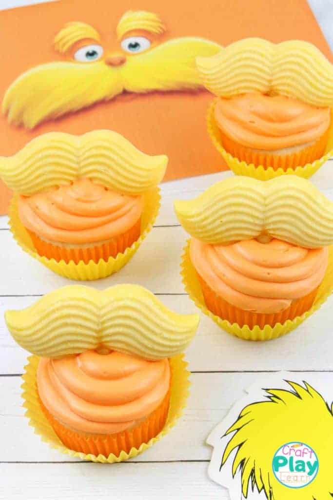 Dr Seuss The Lorax Cupcakes