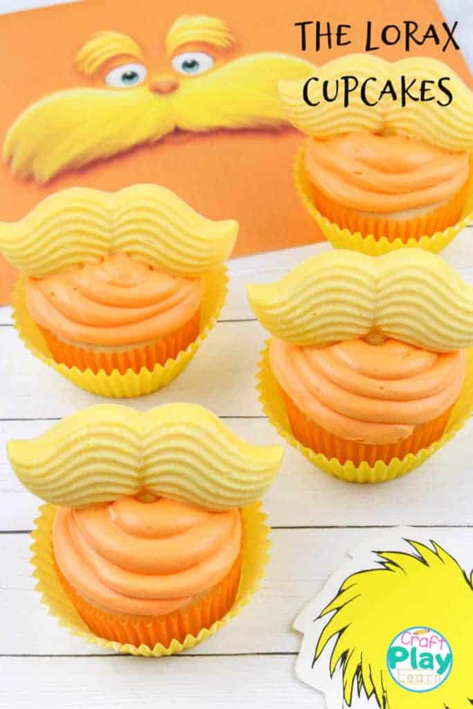 the lorax cupcakes for dr seuss day