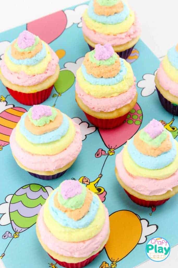 oh the places you'll go cupcakes for dr seuss party
