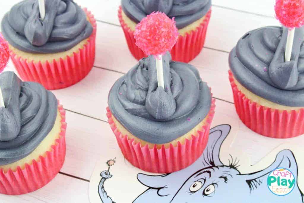 elephant cupcakes from dr seuss book