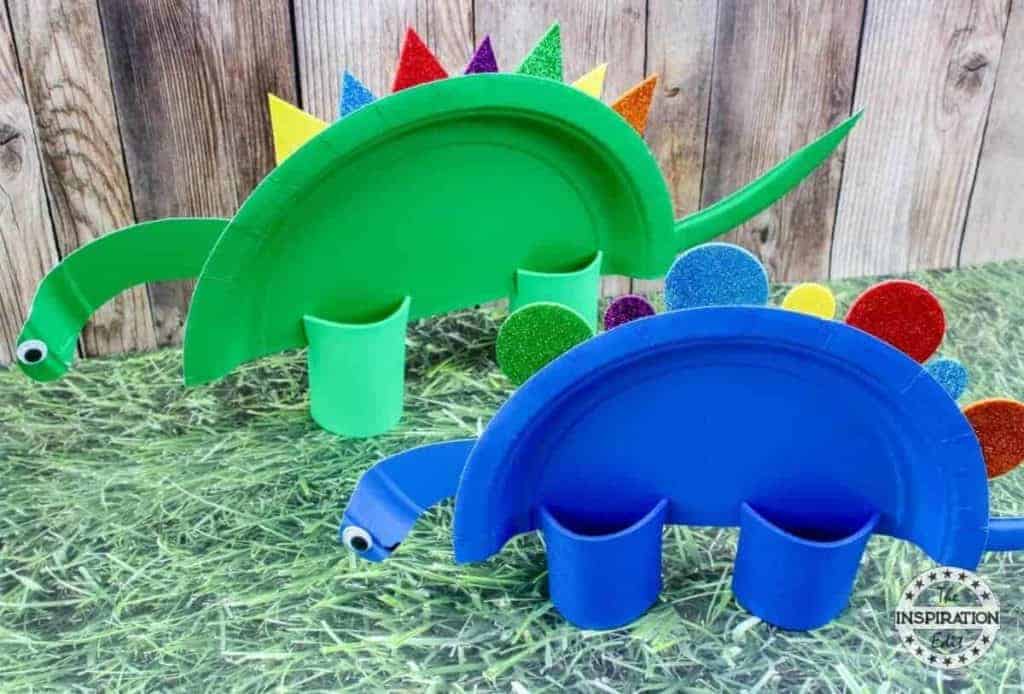 dinosaur paper plate craft