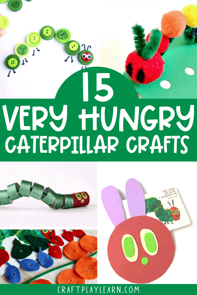 Button Caterpillar Craft Easy Very Hungry Caterpillar Kids DIY