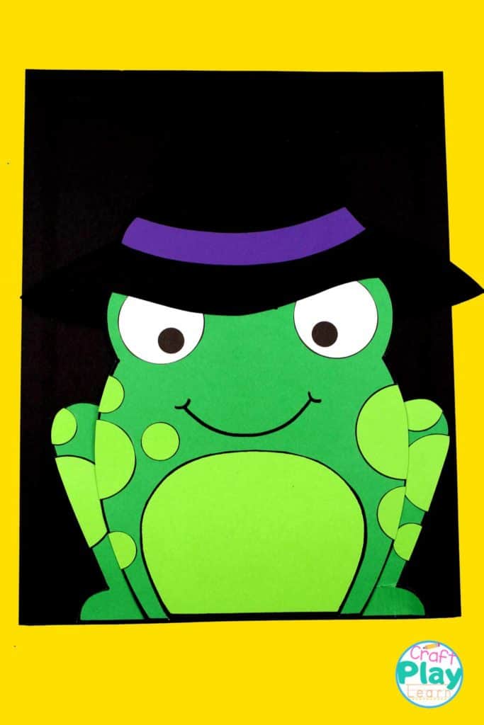 halloween frog craft and activity for kids