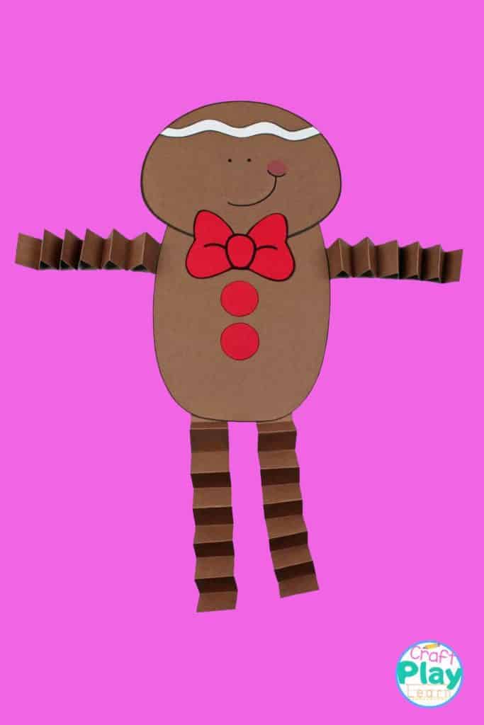 gingerbread man with accordion legs