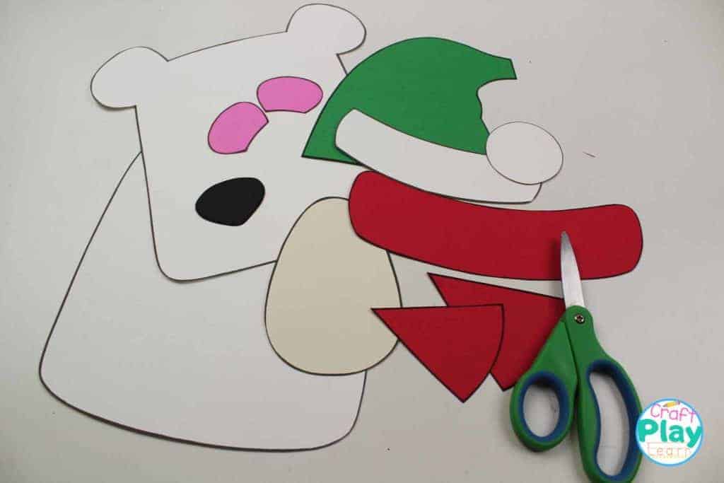 steps for polar bear craft