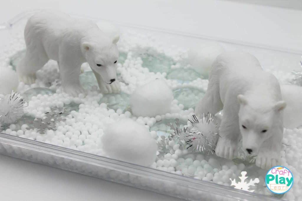 Polar Bear Sensory Bin