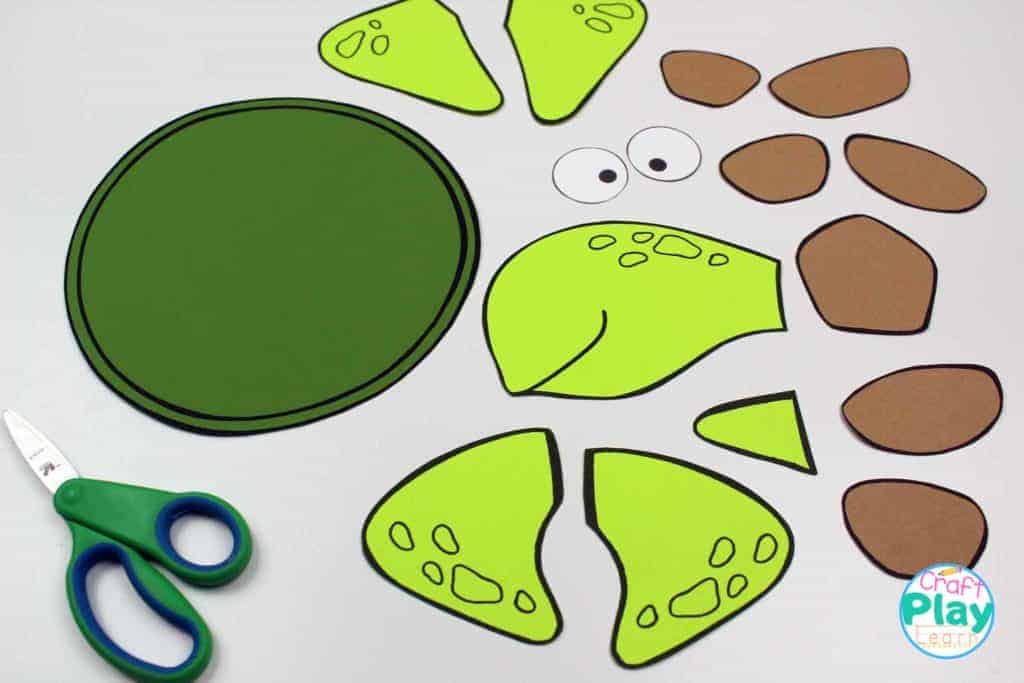 bits and pieces of sea turtle craft
