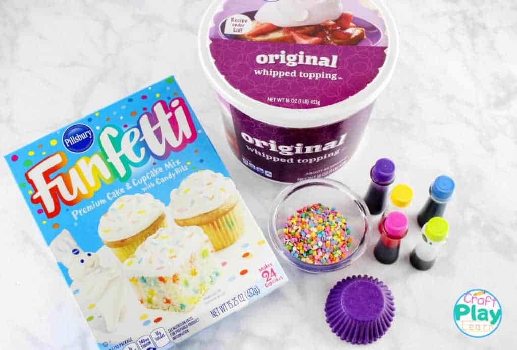 ingredients for dr seuss cupcakes