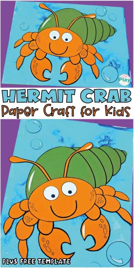 hermit crab crab for pre-k kids