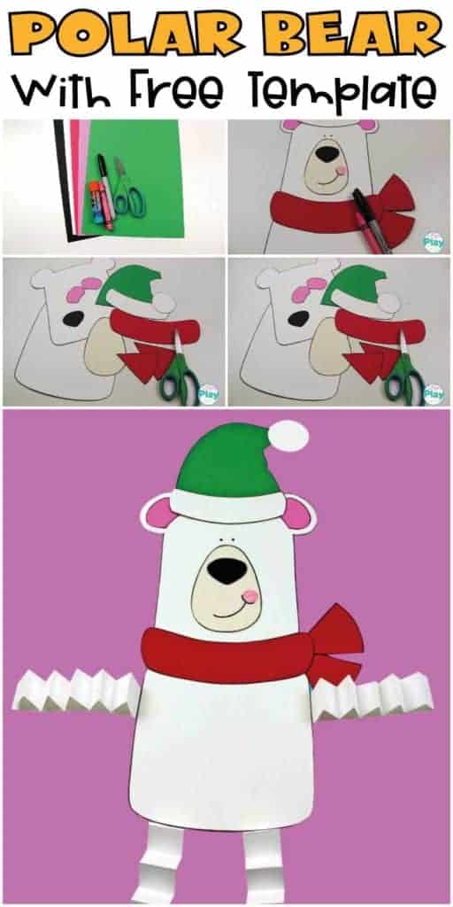 Polar-Bear Craft for kids with free template