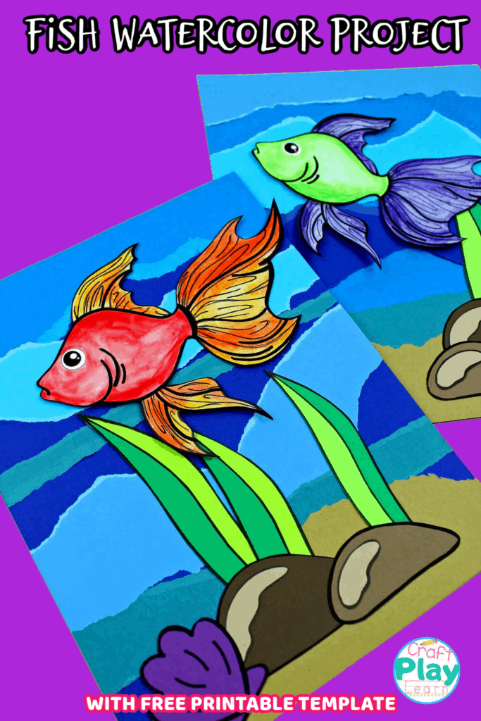 fish watercolor project