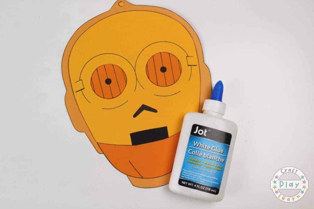 Star wars C3P0 Craft for kids
