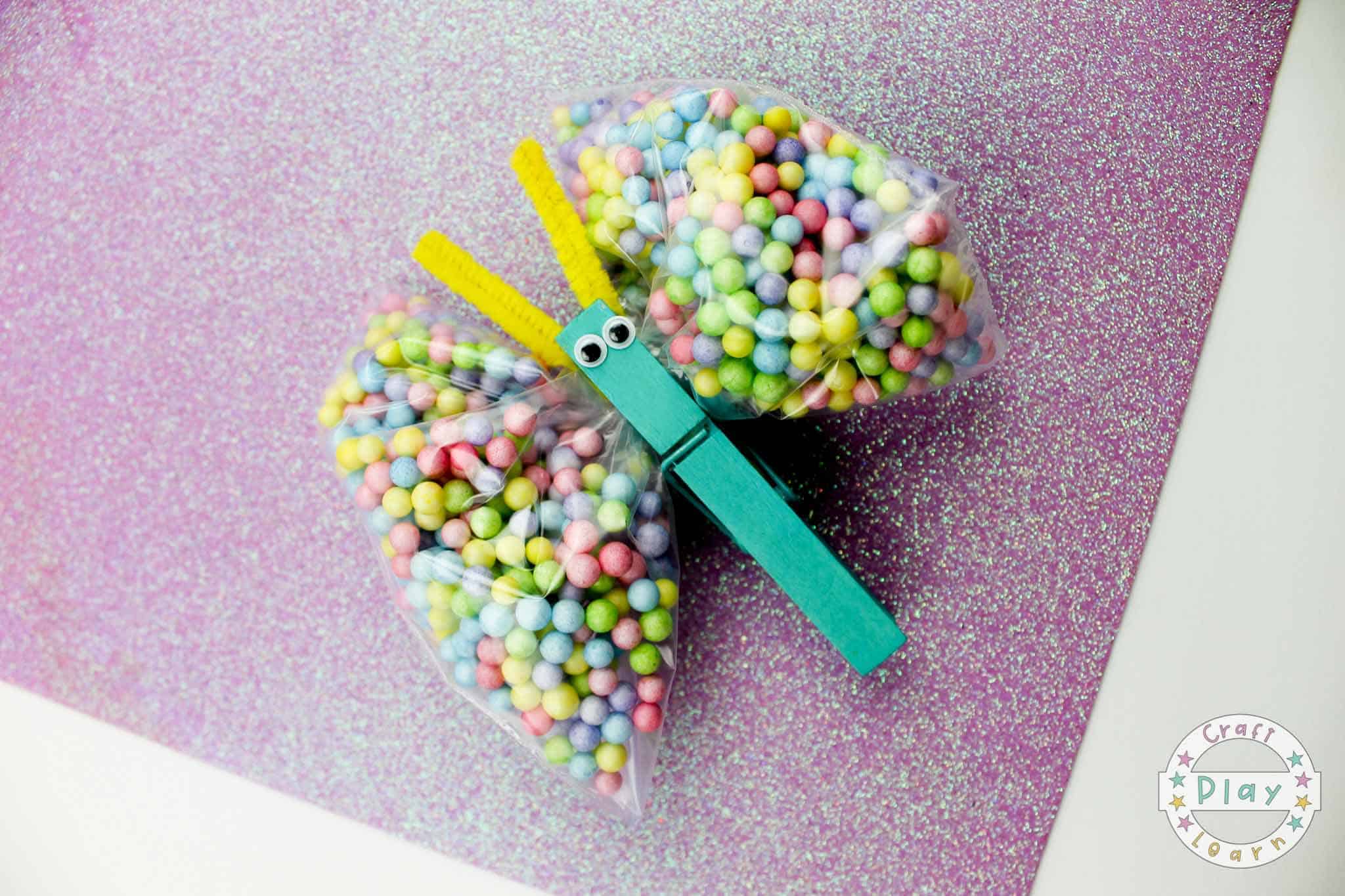 Clothespin Butterfly Craft For Kids Craft Play Learn