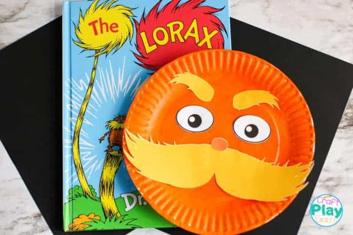 dr seuss craft the lorax paper plate craft dr seuss craft the lorax paper plate craft