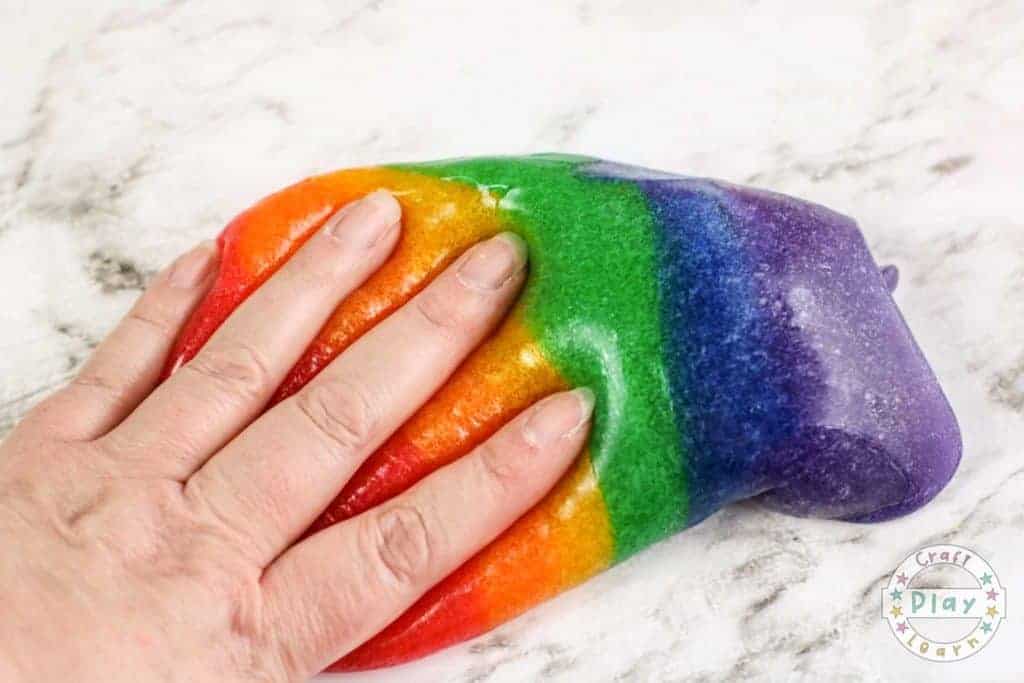 how to make rainbow slime