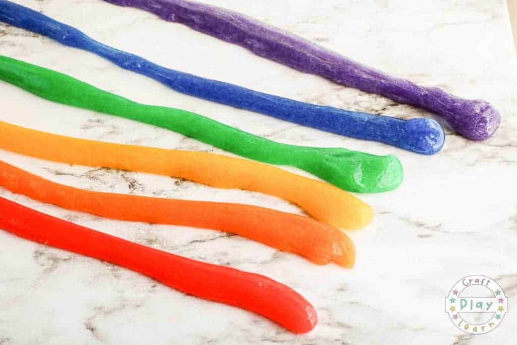how to make slime with different colors