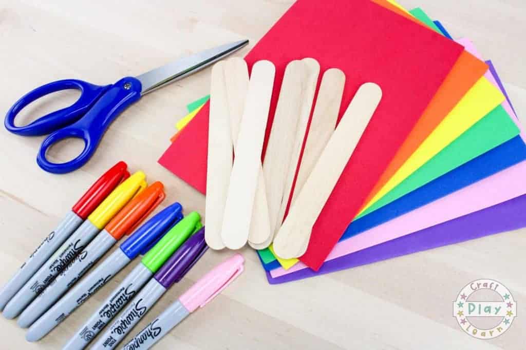 supplies for kids color matching activity