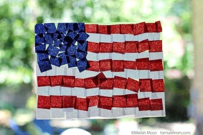 american flag suncatcher