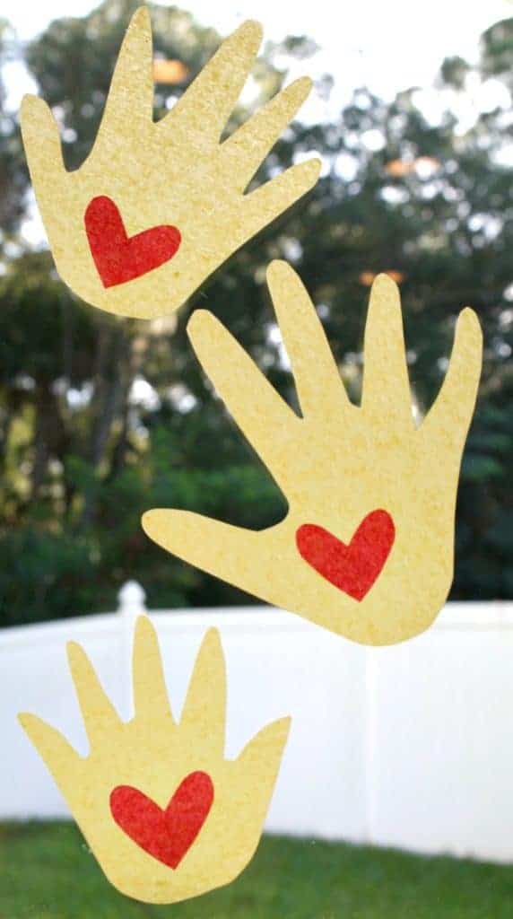 kissing hand suncatcher
