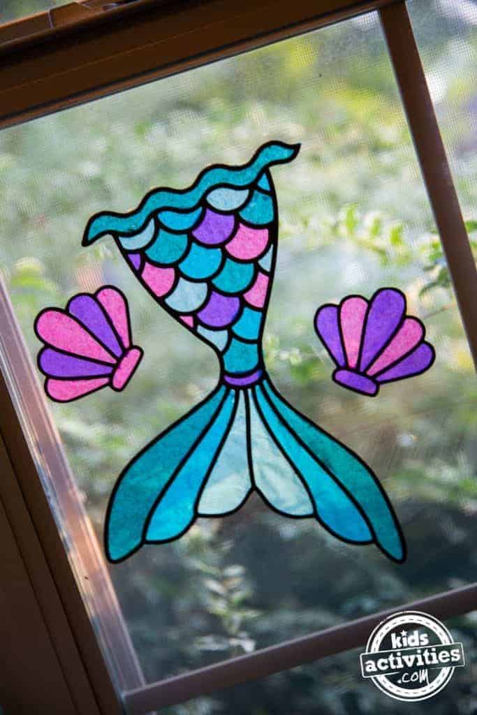 mermaid tail suncatcher