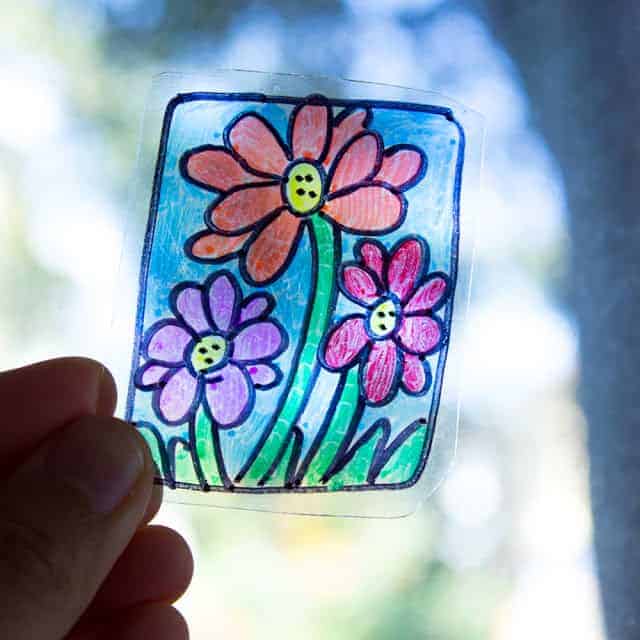 recycled homemade suncatchers