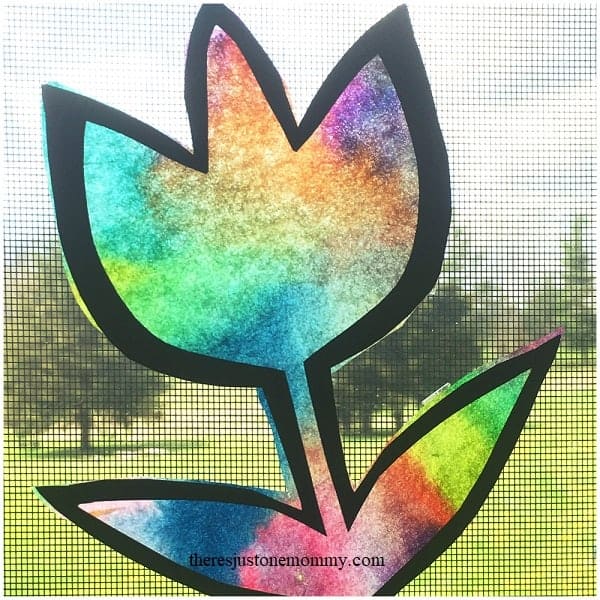 tulip coffee filter suncatchers