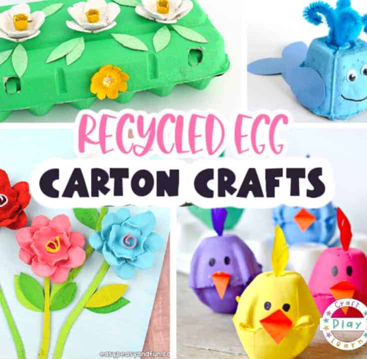 Recycled Egg Carton Crafts - Craft Play Learn