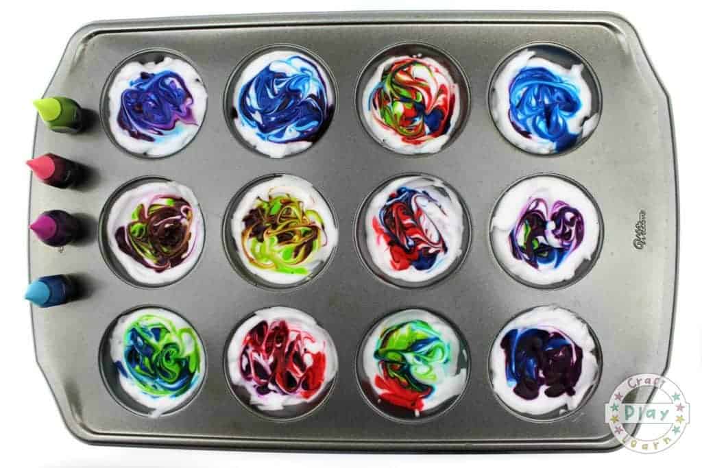 mix dye using tooth pick