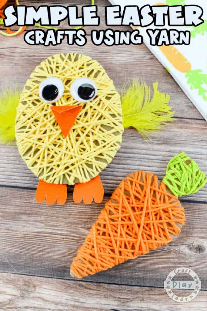 Simple Easter Crafts Using Yarn Craft Play Learn