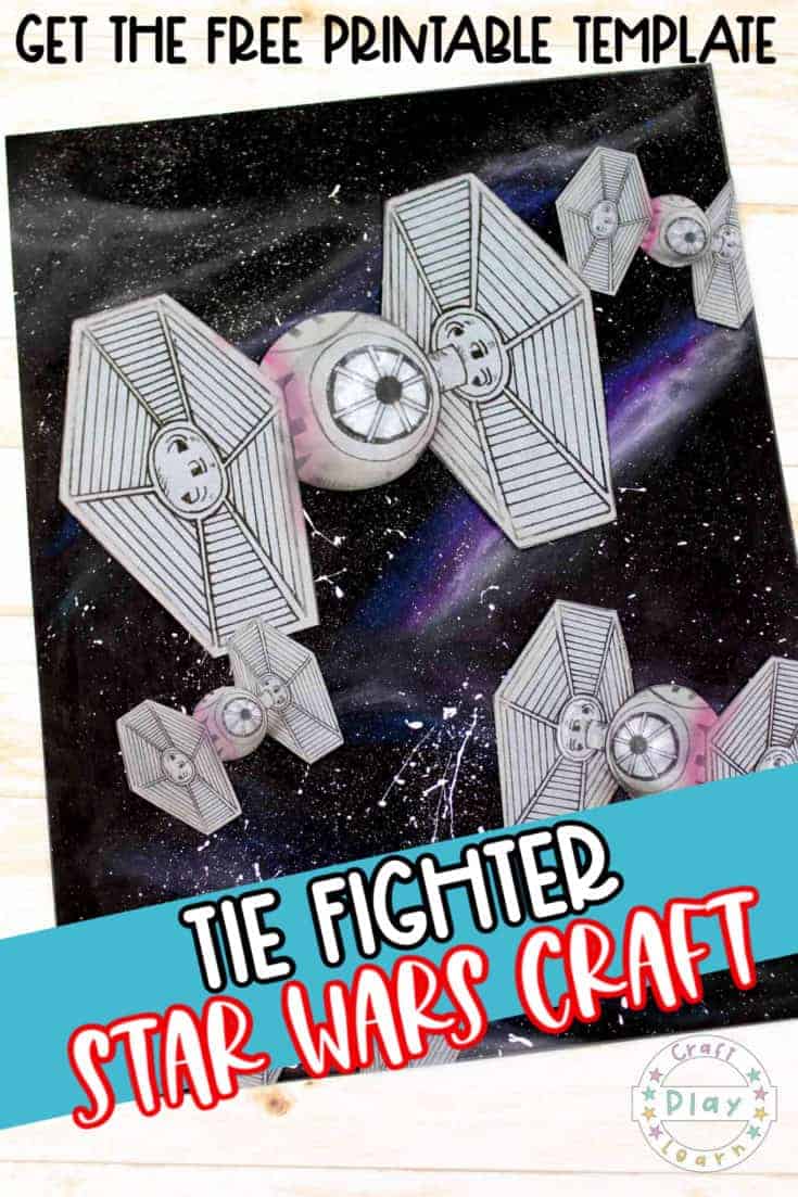 star wars tie fighter drawing and craft
