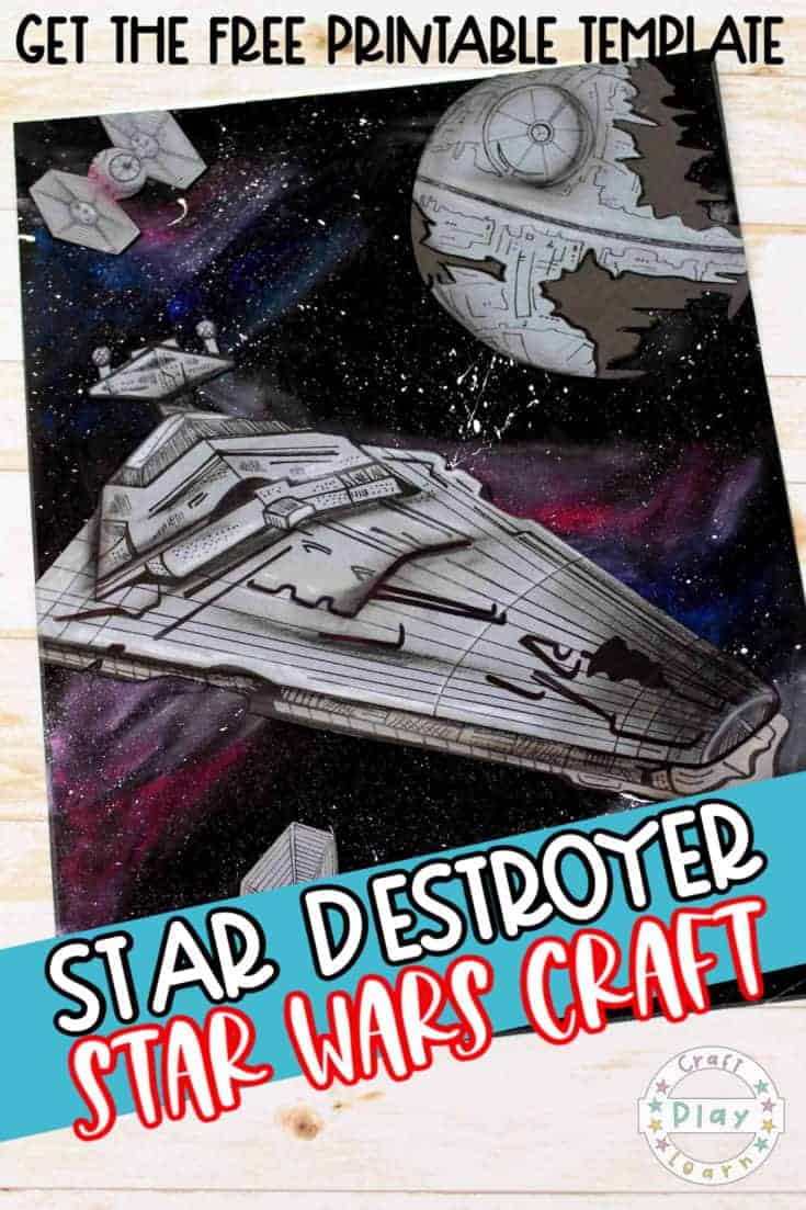 star wars star destroyer art project for kids