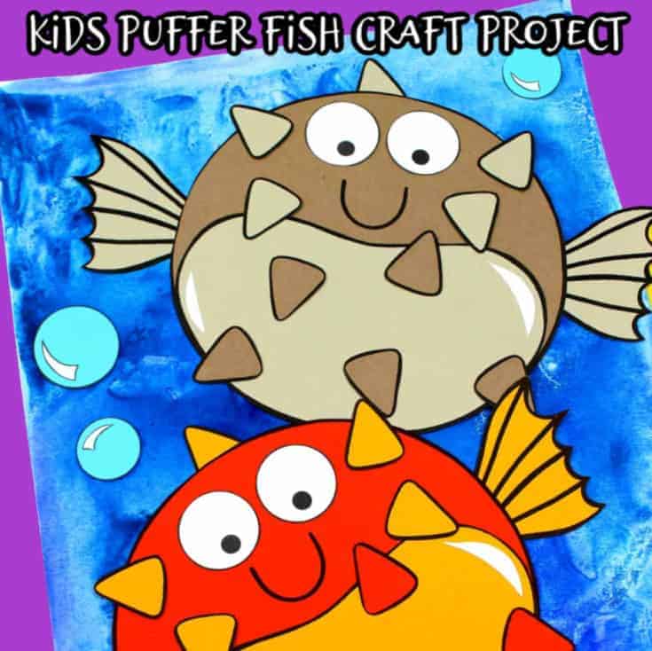 pufferfish paper craft for kids