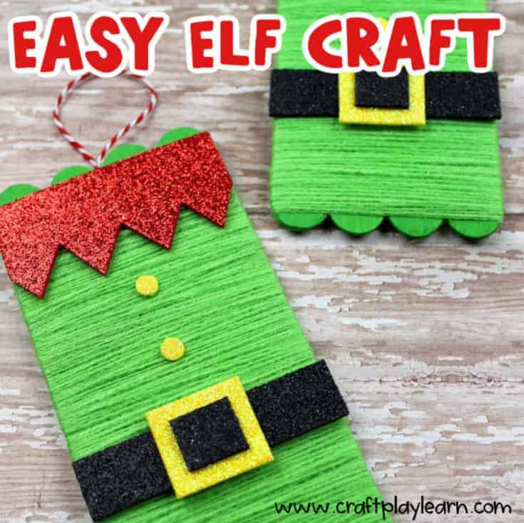 popsicle stick elf craft