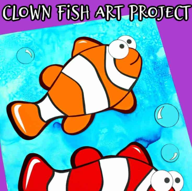 making a diy clownfish with kids