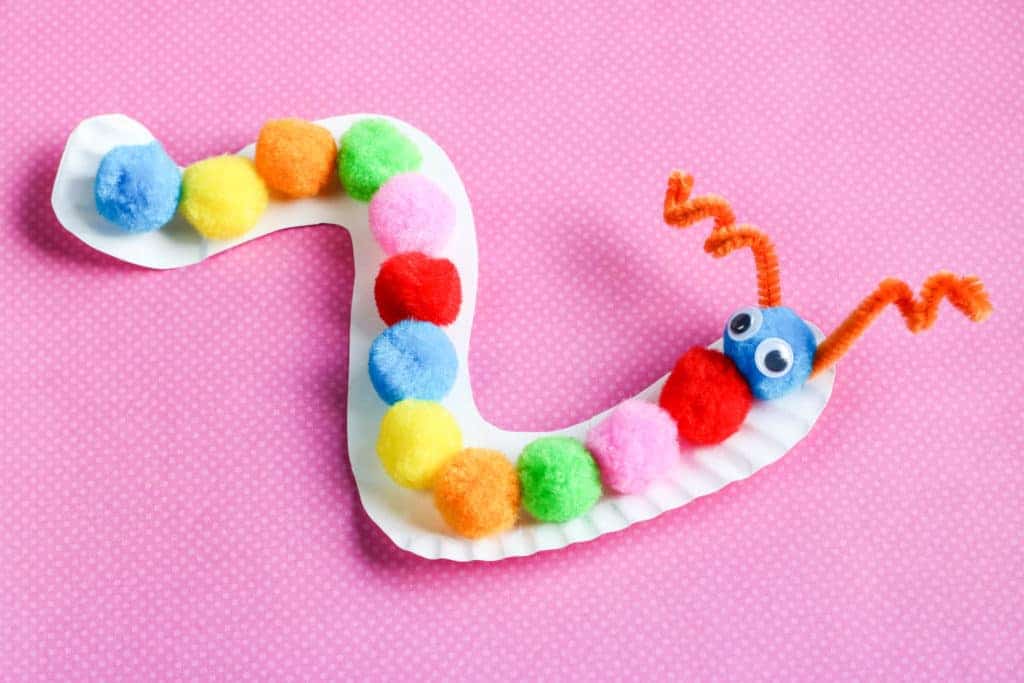 Paper Plate Caterpillar Craft For Toddlers Craft Play Learn