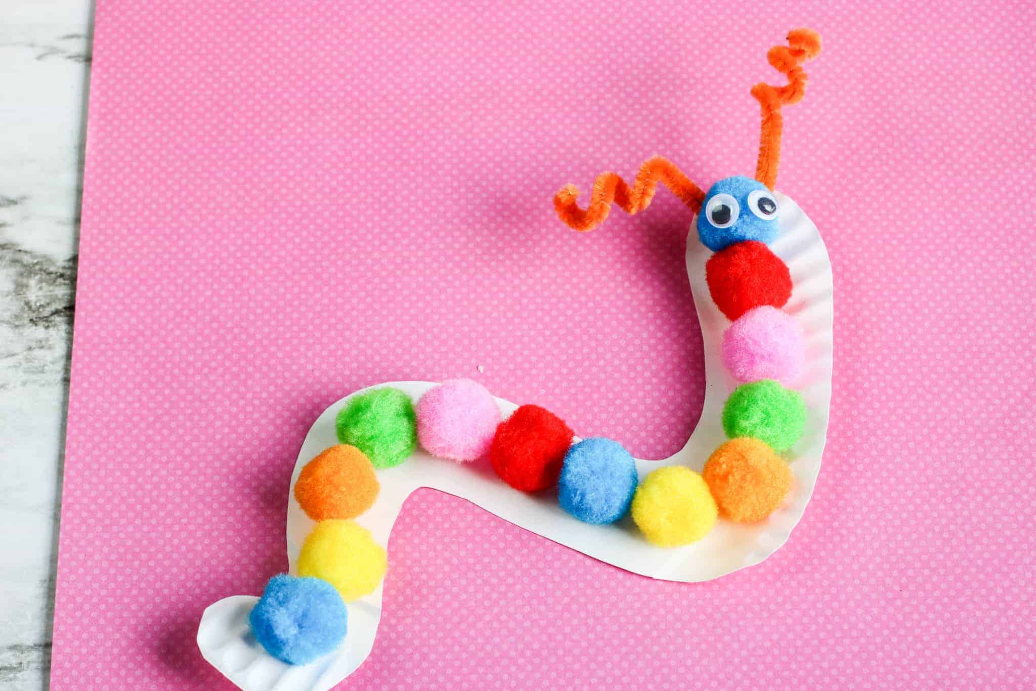 Paper Plate Caterpillar Craft For Toddlers Craft Play Learn
