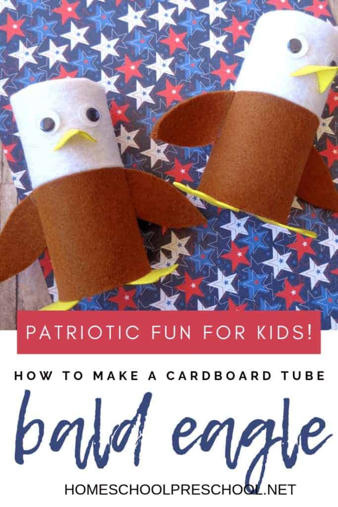 bald eagle toilet roll craft