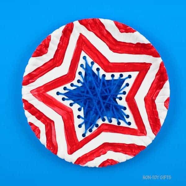 paper plate patriotic craft