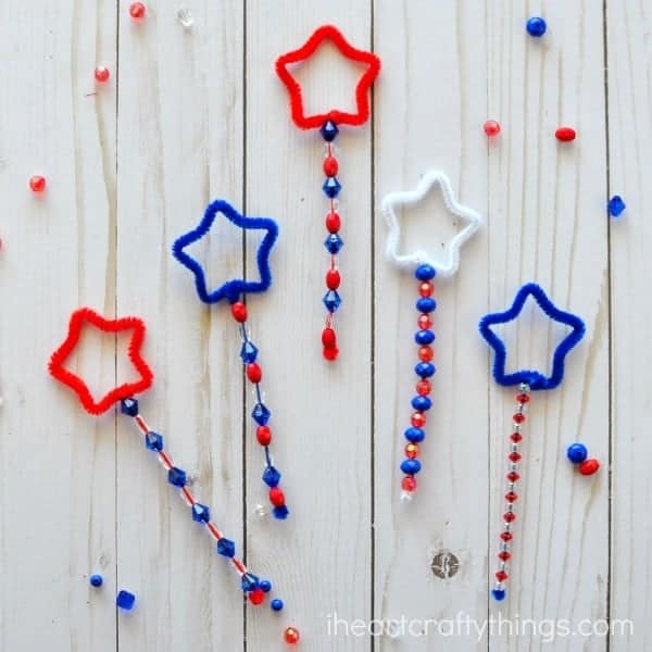 patriotic bubble wands